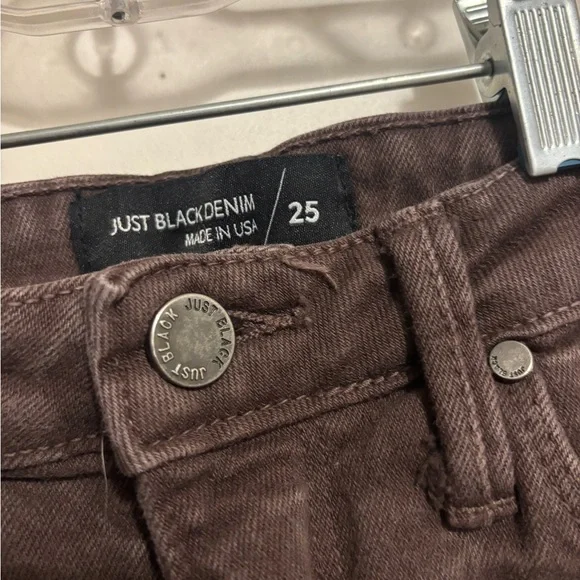 Women’s Mid-Rise Dark Brown Straight Jeans - Picture 3 of 3